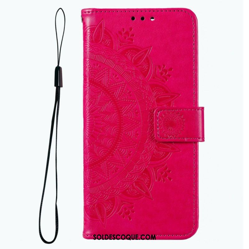 Housse Samsung Galaxy M33 5G Mandala Soleil à Lanière