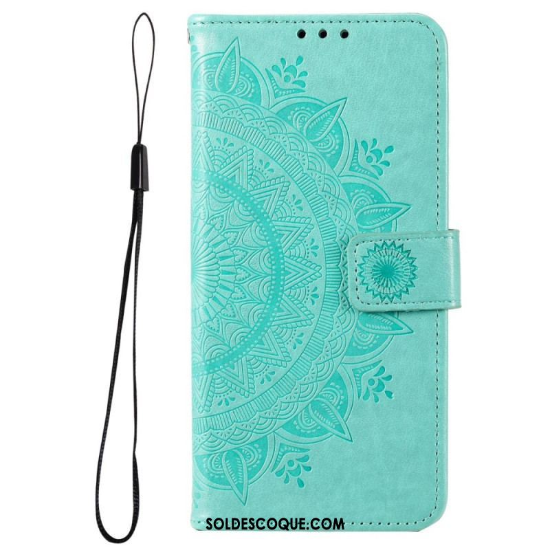 Housse Samsung Galaxy M33 5G Mandala Soleil à Lanière