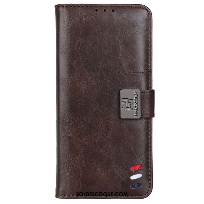 Housse Samsung Galaxy M33 5G Tricolore Fermoir Argenté