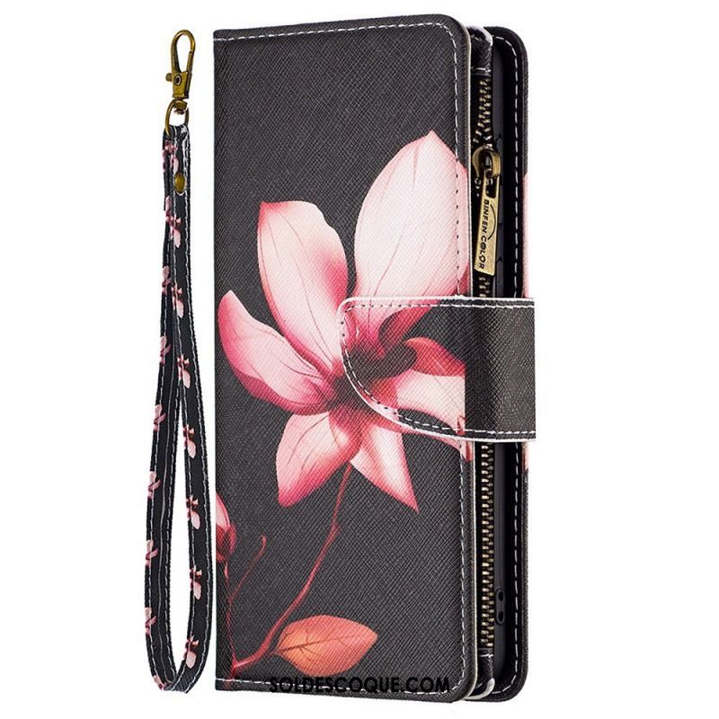 Housse Samsung Galaxy M53 5G Portefeuille Fleur