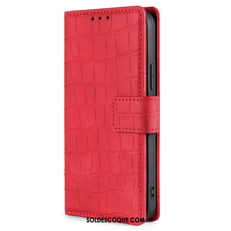 Housse Samsung Galaxy M53 5G Style Peau de Crocodile