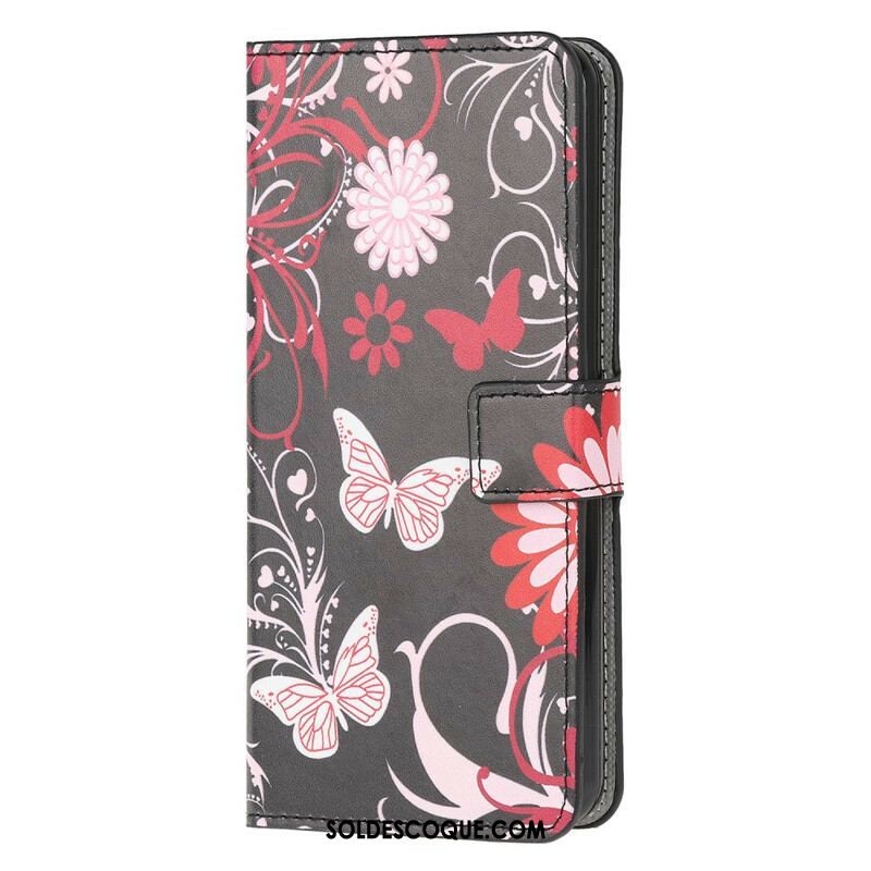 Housse Samsung Galaxy S20 FE Papillons et Fleurs