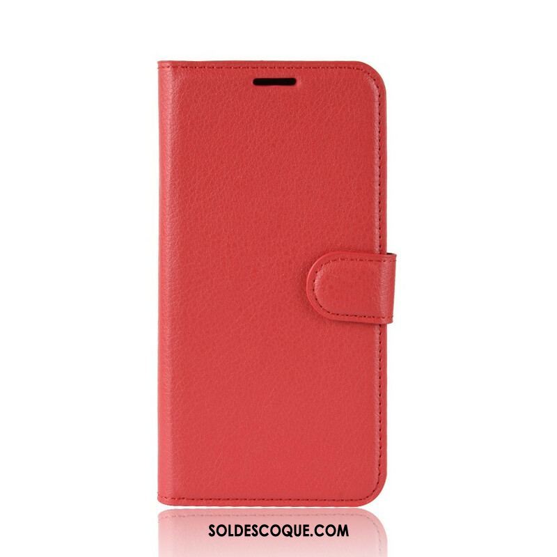 Housse Samsung Galaxy S20 FE Simili Cuir Litchi Classique