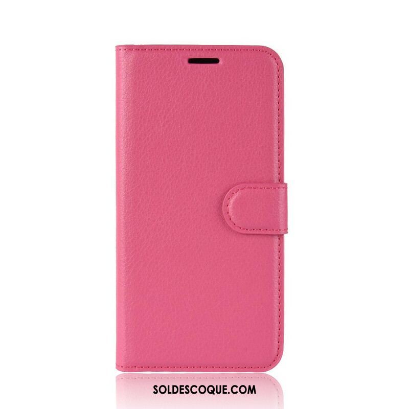 Housse Samsung Galaxy S20 FE Simili Cuir Litchi Classique