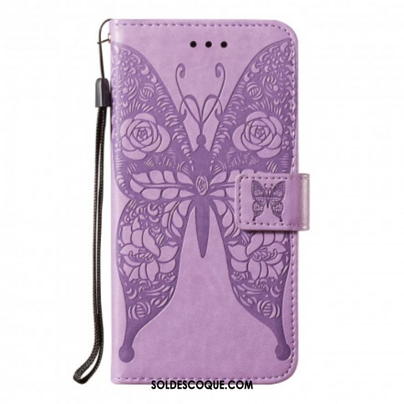 Housse Samsung Galaxy S21 Ultra 5G Papillons Motif en Fleurs