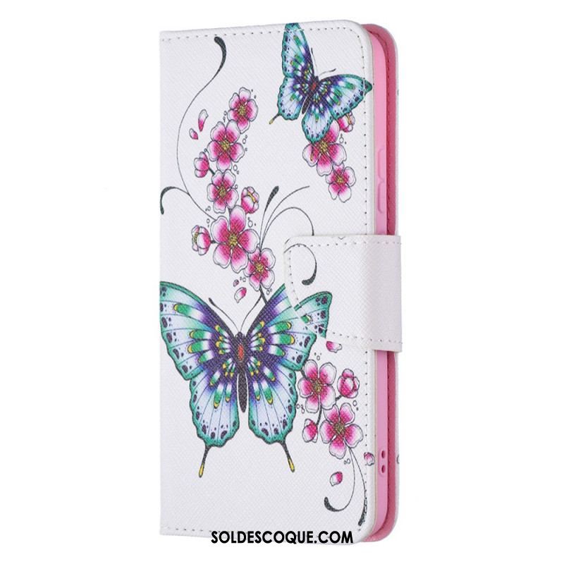 Housse Samsung Galaxy S22 Plus 5G Papillons Rois