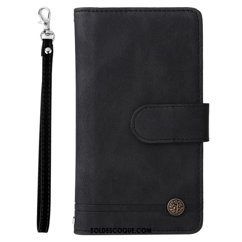 Housse Samsung Galaxy S22 Ultra 5G Multi-Fonctionnelle avec Pochette