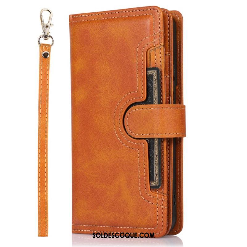 Housse Samsung Galaxy S23 5G Multi-Cartes et  Pochette Frontale