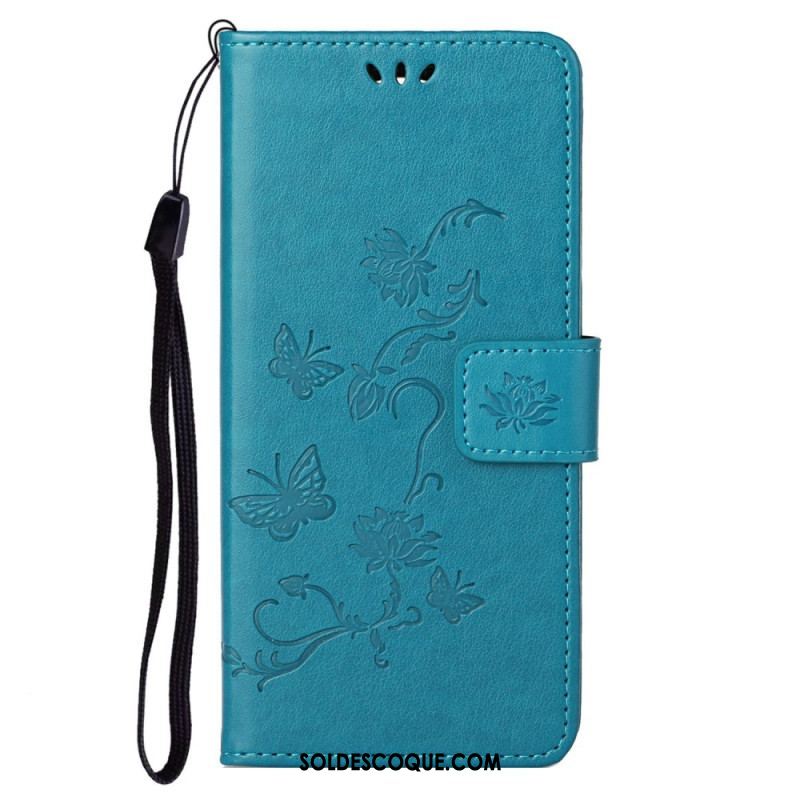 Housse Samsung Galaxy S23 5G Papillons et Fleurs