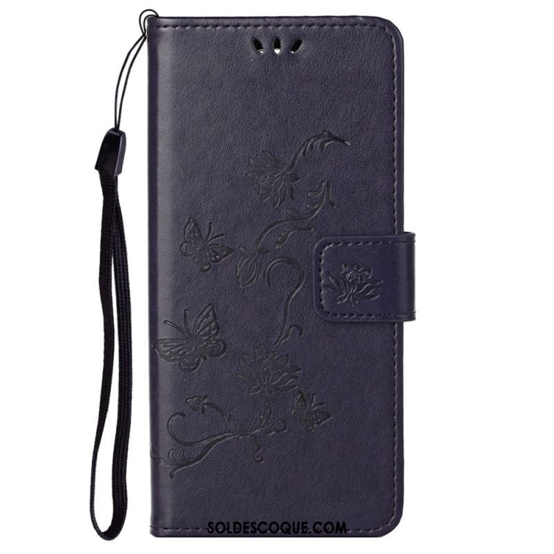 Housse Samsung Galaxy S23 5G Papillons et Fleurs