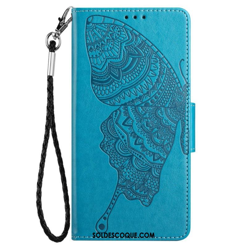 Housse Samsung Galaxy S23 Bicolore Papillon Baroque