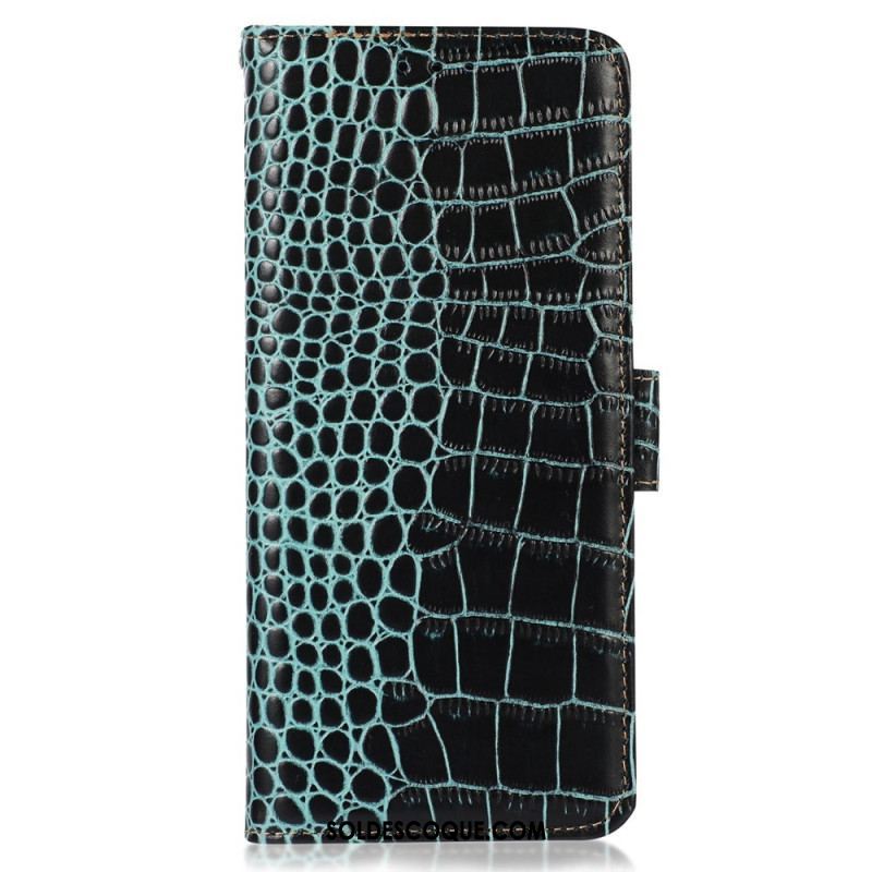 Housse Samsung Galaxy S23 Style Crocodile RFID