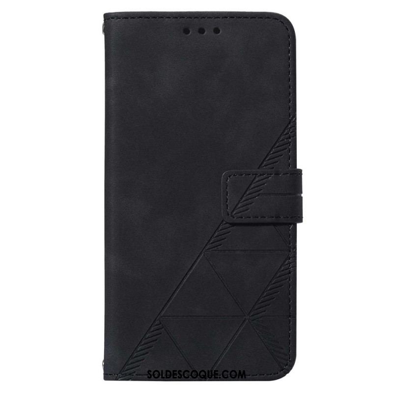 Housse Samsung Galaxy S53 5G Triangles à Lanière