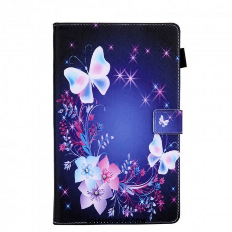 Housse Samsung Galaxy Tab A7 (2020) Multiples Papillons