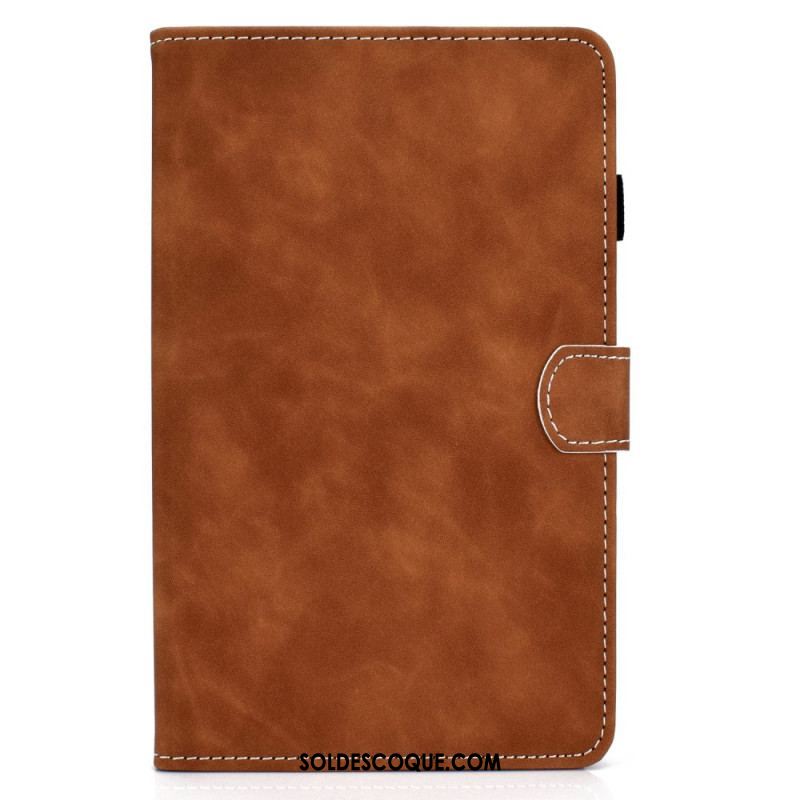 Housse Samsung Galaxy Tab A8 (2021) Effet Cuir Design Vintage