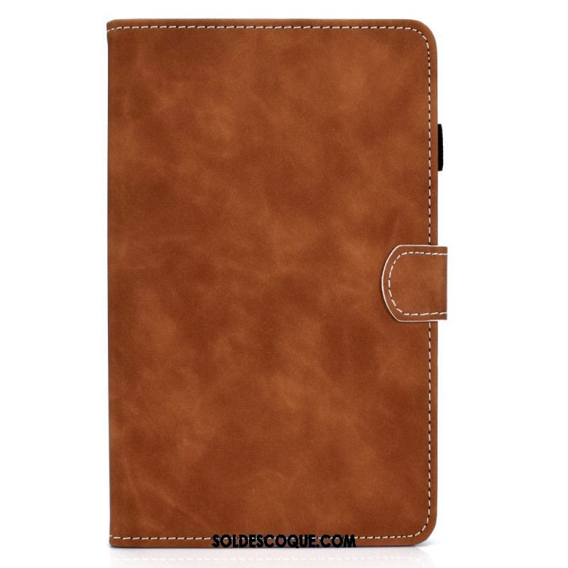 Housse Samsung Galaxy Tab A8 (2021) Effet Cuir Design Vintage