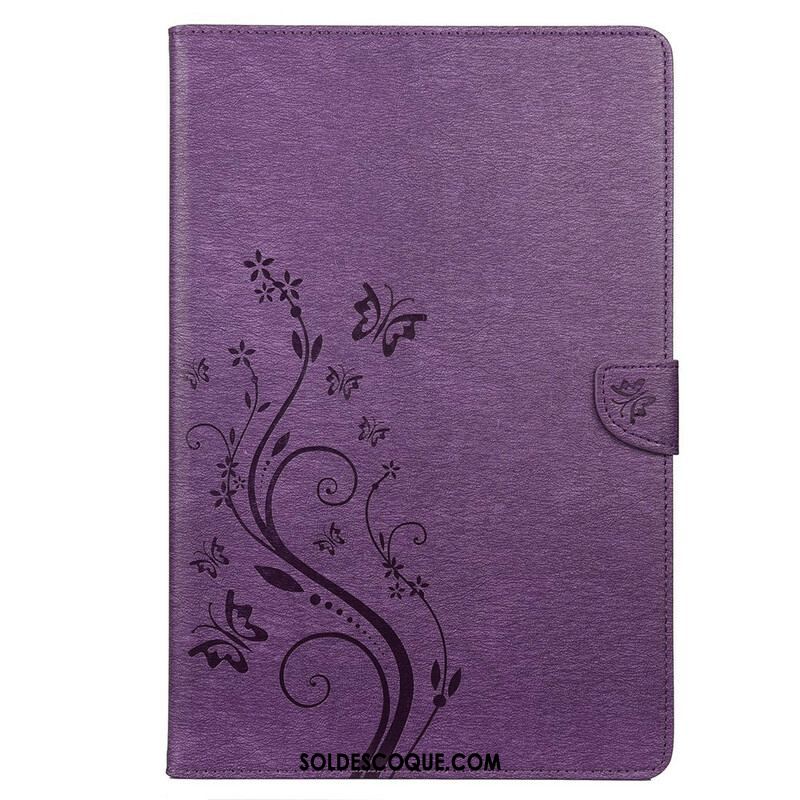 Housse Samsung Galaxy Tab S8 Plus / S7 Plus Papillons Floraux