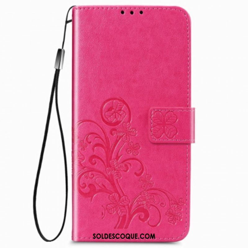 Housse Samsung Galaxy Z Fold 3 5G Fleurs Design avec Lanière