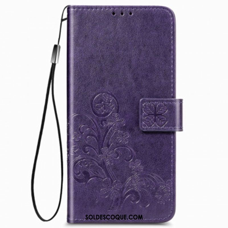 Housse Samsung Galaxy Z Fold 3 5G Fleurs Design avec Lanière