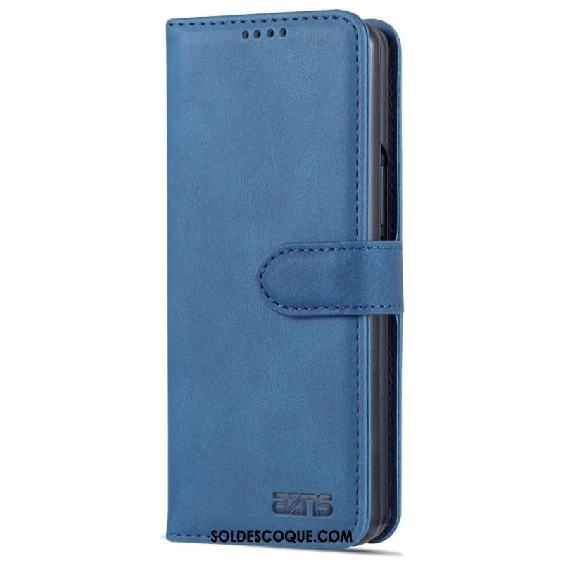 Housse Samsung Galaxy Z Fold 4 AZNS Portefeuille Coutures