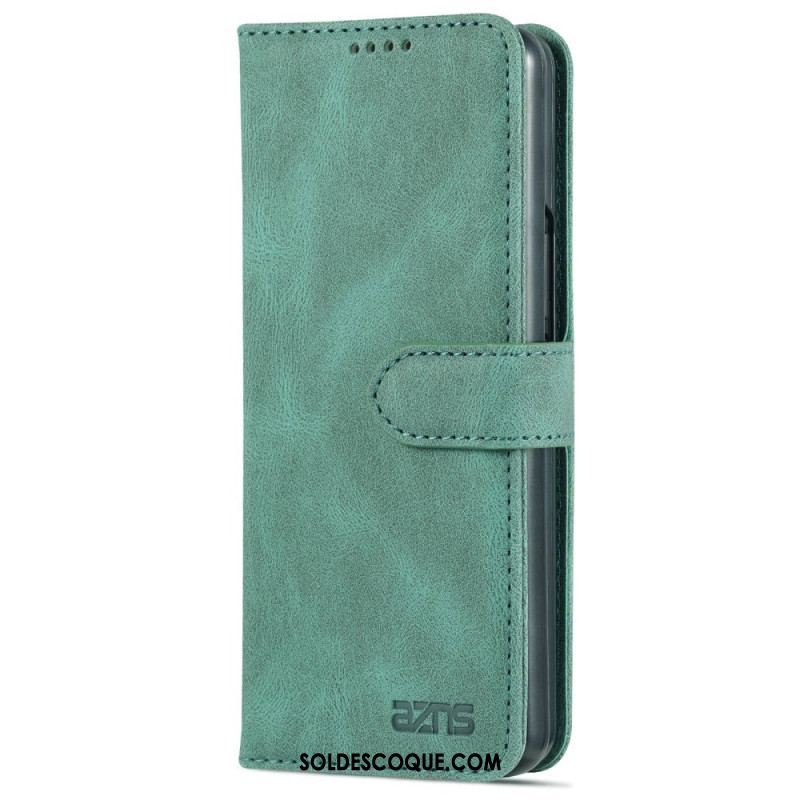 Housse Samsung Galaxy Z Fold 4 AZNS Portefeuille Coutures