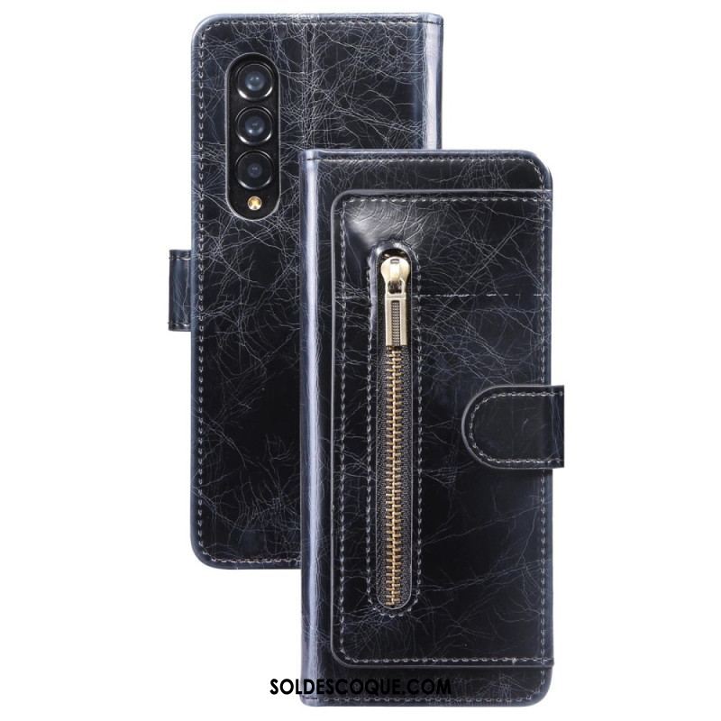 Housse Samsung Galaxy Z Fold 4 Simili Cuir Multi-poches