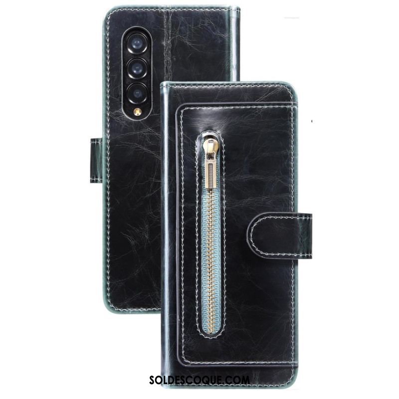 Housse Samsung Galaxy Z Fold 4 Simili Cuir Multi-poches