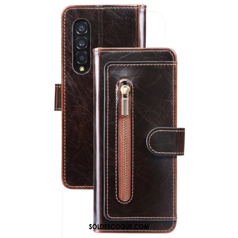 Housse Samsung Galaxy Z Fold 4 Simili Cuir Multi-poches