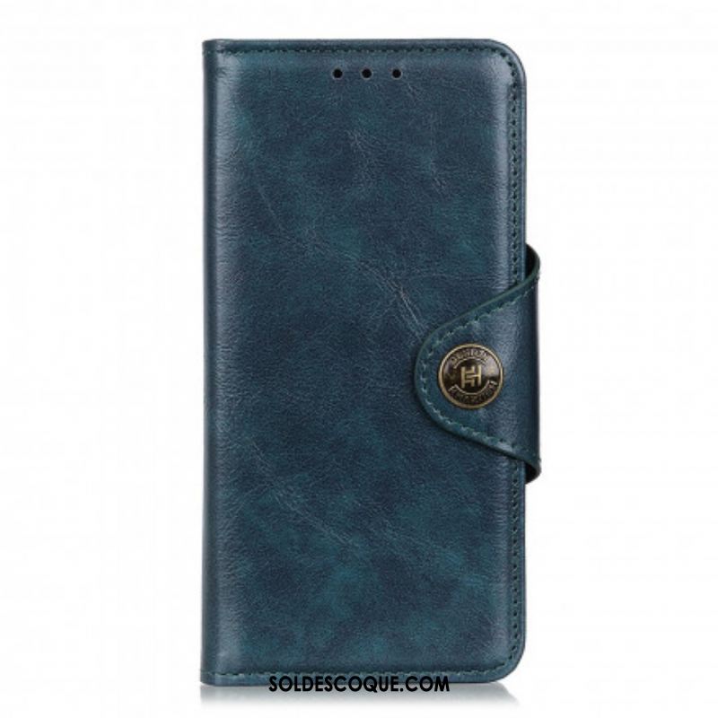 Housse Sony Xperia 1 III Simili Cuir Bouton Verni