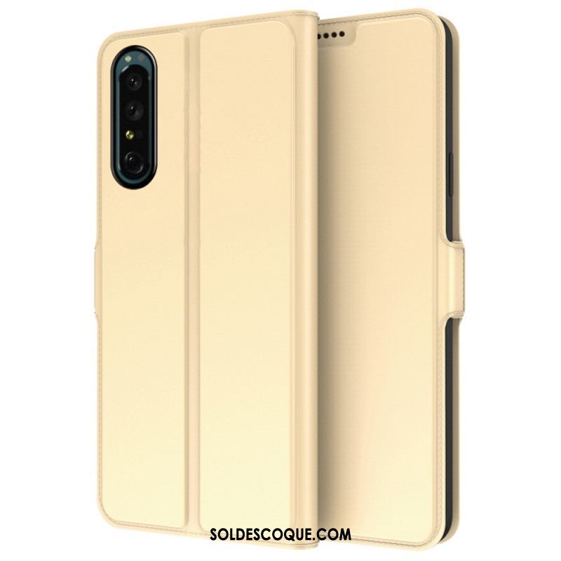 Housse Sony Xperia 1 IV Effet Cuir Slim