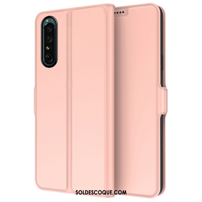 Housse Sony Xperia 1 IV Effet Cuir Slim