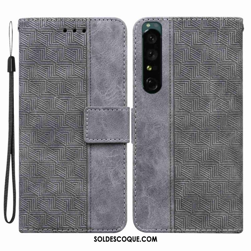 Housse Sony Xperia 1 IV Motif à Lanière