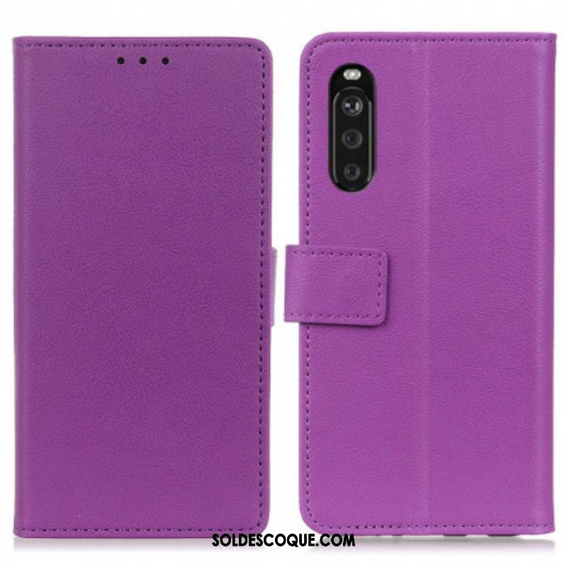 Housse Sony Xperia 10 III Simili Cuir Classique