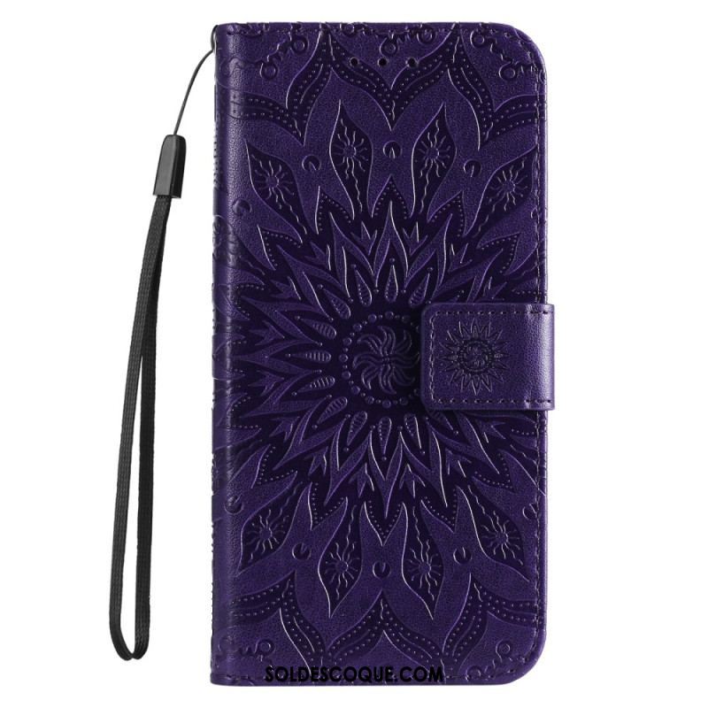 Housse Sony Xperia 5 IV Mandala Soleil avec Lanière