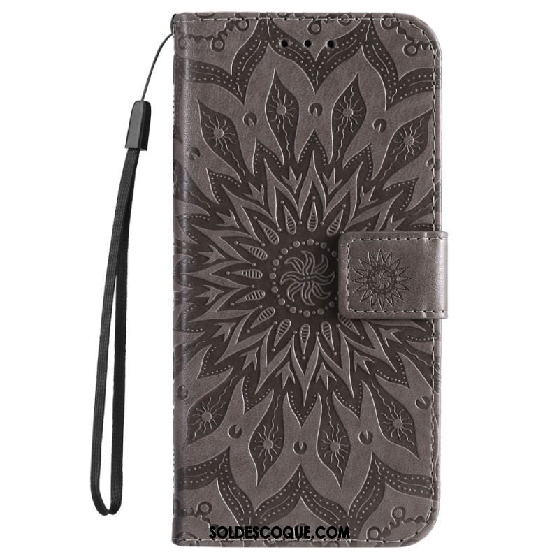 Housse Xiaomi 12 Lite Mandala Soleil avec Lanière