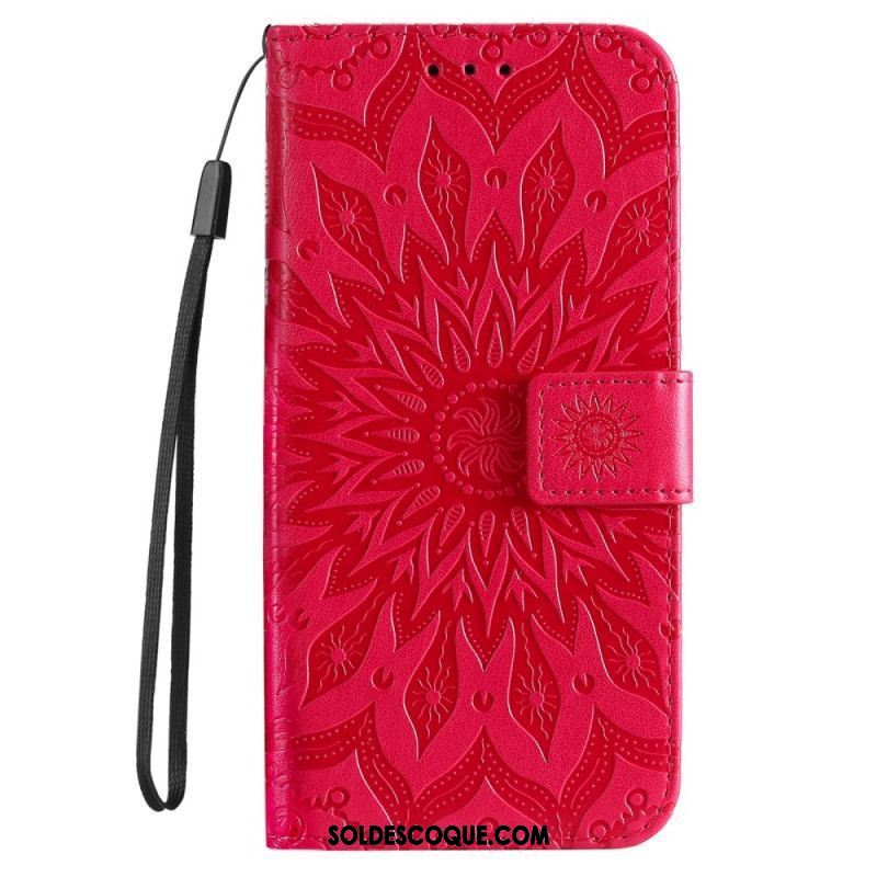 Housse Xiaomi 12 Lite Mandala Soleil avec Lanière