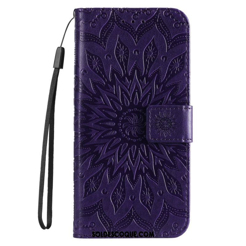 Housse Xiaomi 12 Lite Mandala Soleil avec Lanière