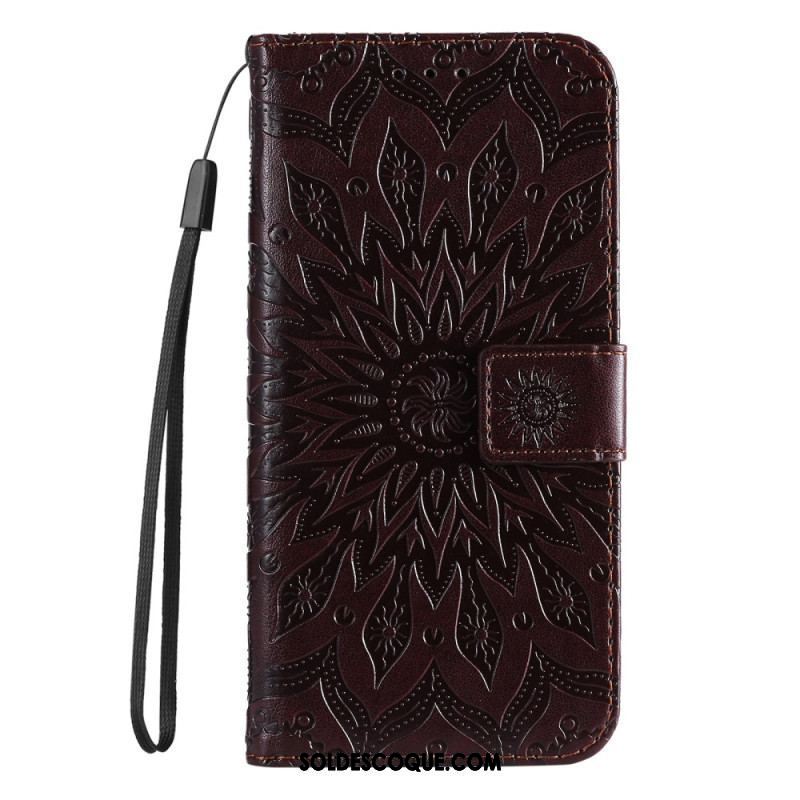 Housse Xiaomi 12 Lite Mandala Soleil avec Lanière