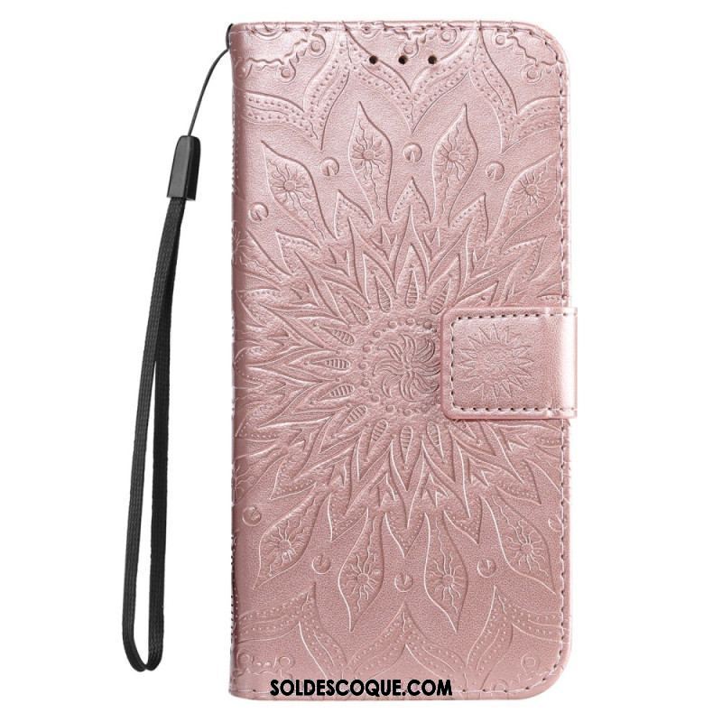 Housse Xiaomi 12 Lite Mandala Soleil avec Lanière