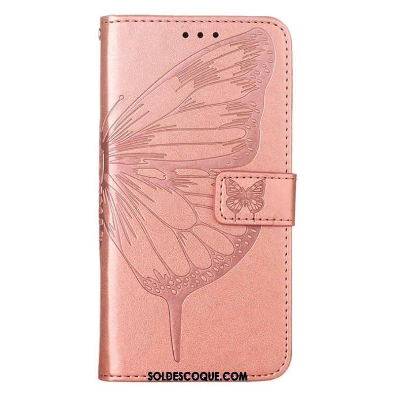 Housse Xiaomi 12 Lite Papillon Design avec Lanière