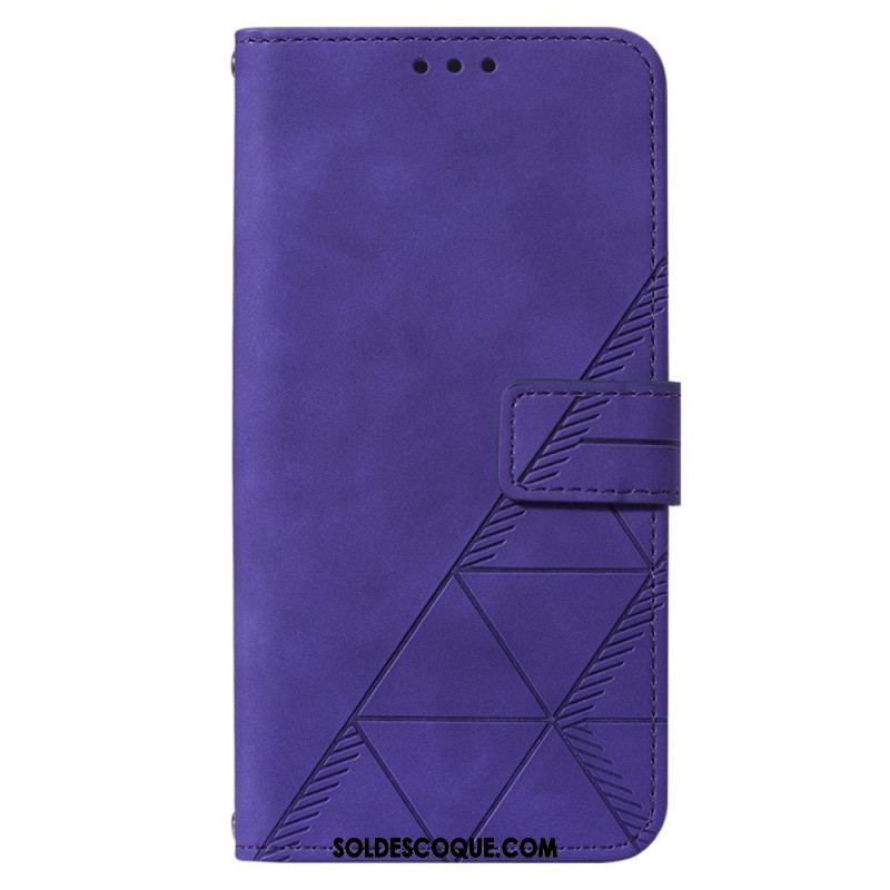 Housse Xiaomi 12 Lite Triangles avec Lanière