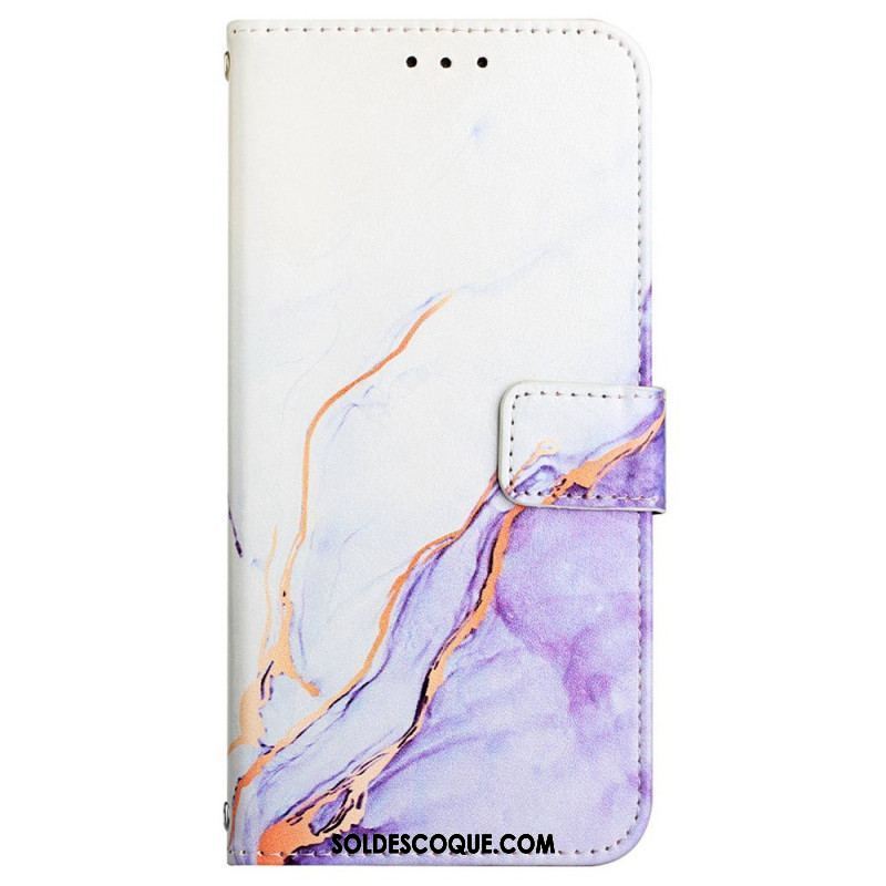 Housse Xiaomi 12 Pro Marbre Aquarelle à Lanière