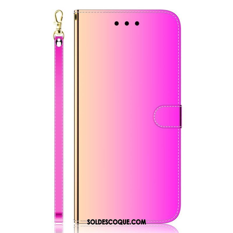 Housse Xiaomi 12 Pro Simili Cuir Couverture Miroir