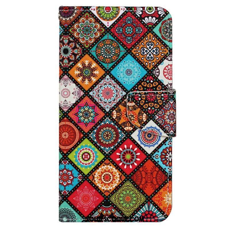 Housse Xiaomi 12T / 12T Pro Patchwork avec Lanière