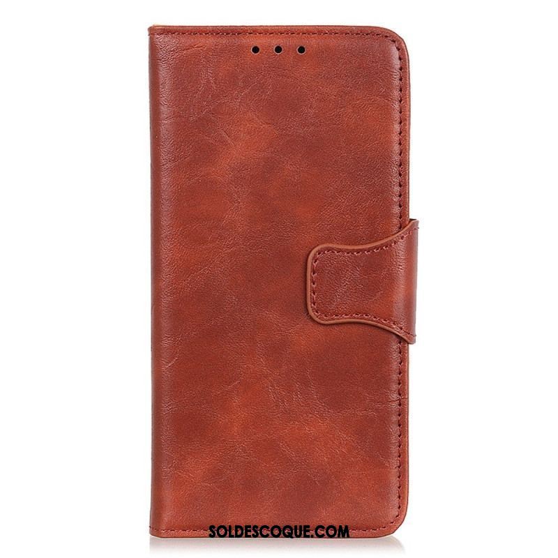 Housse Xiaomi 13 Cuir Fendu Fermoir Réversible