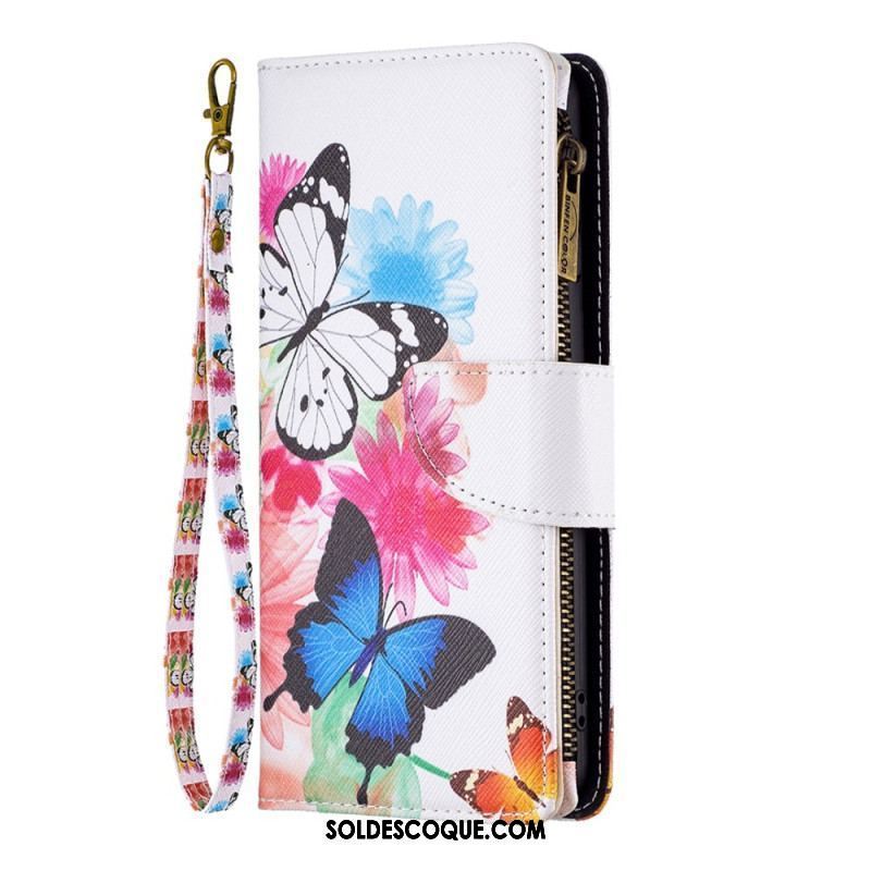 Housse Xiaomi 13 Lite Portefeuille Papillons