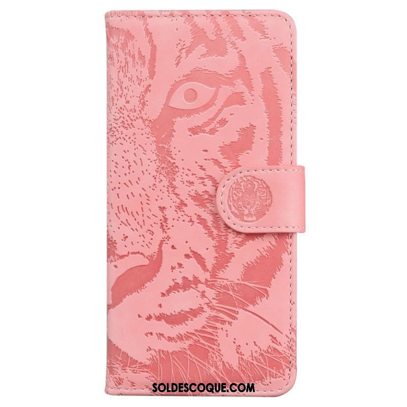 Housse Xiaomi 13 Pro Empreinte de Tigre à Lanière