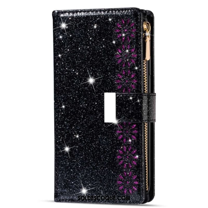 Housse Xiaomi 13 Pro Paillettes Portefeuille Zip