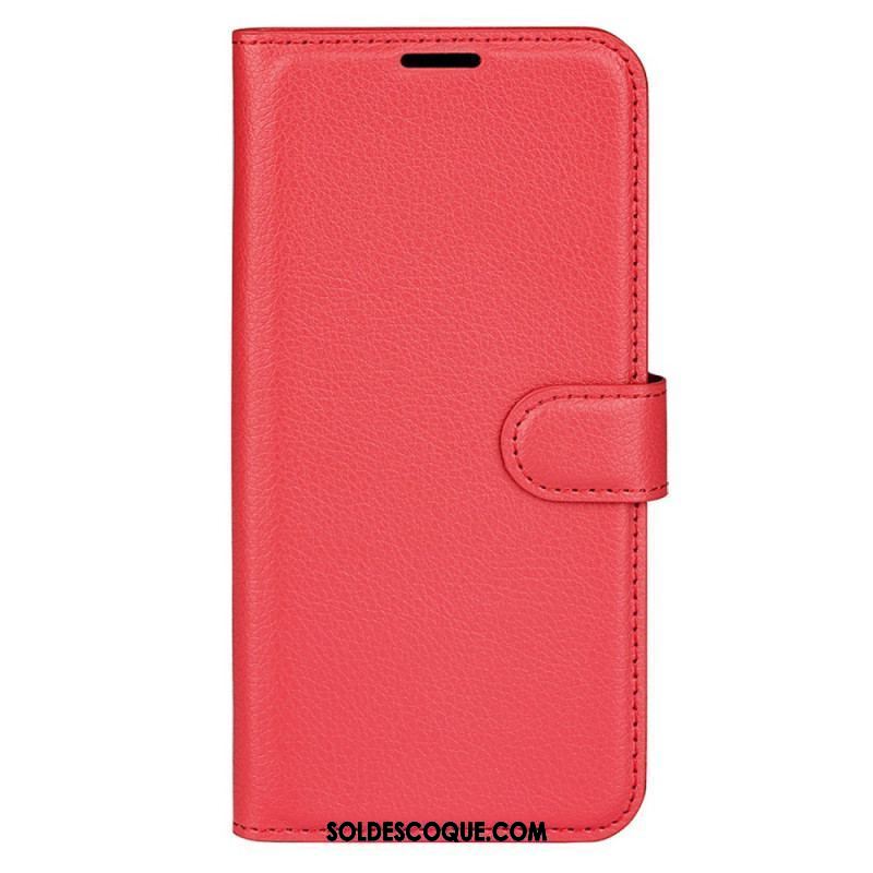 Housse Xiaomi 13 Simili Cuir Litchi Classique