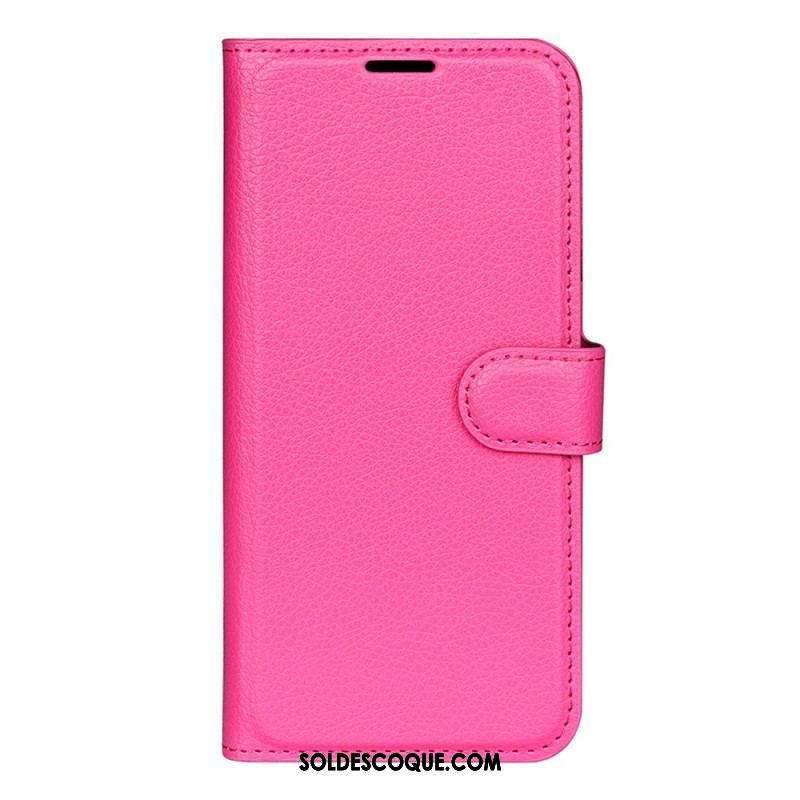 Housse Xiaomi 13 Simili Cuir Litchi Classique